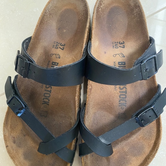 Birkenstock Mayari Birkibuc Toe Loop Buckle Sandals Regular Fit Sz 37 240 L6 M4 - Picture 12 of 14